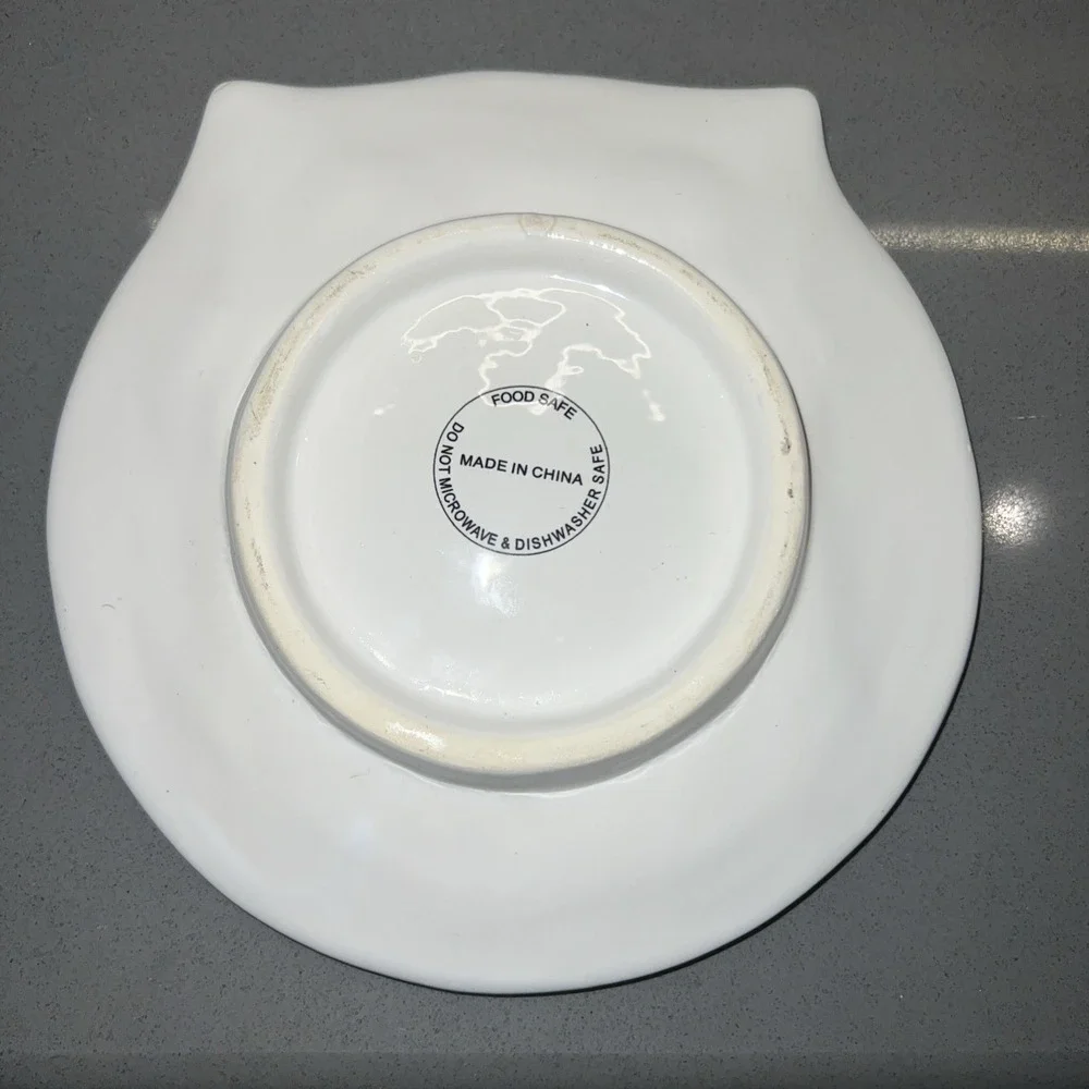 Adorable, Fun Ceramic Owl Plate-functual and/or decorative